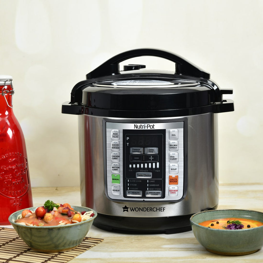 Nutri-Pot Electric Pressure Cooker with 304 Stainless Steel pot, 6L