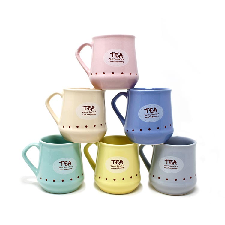 Earth Store Pastel Conical Tea Cups (Set of 6)