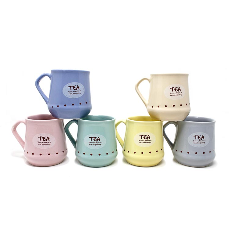 Earth Store Pastel Conical Tea Cups (Set of 6)