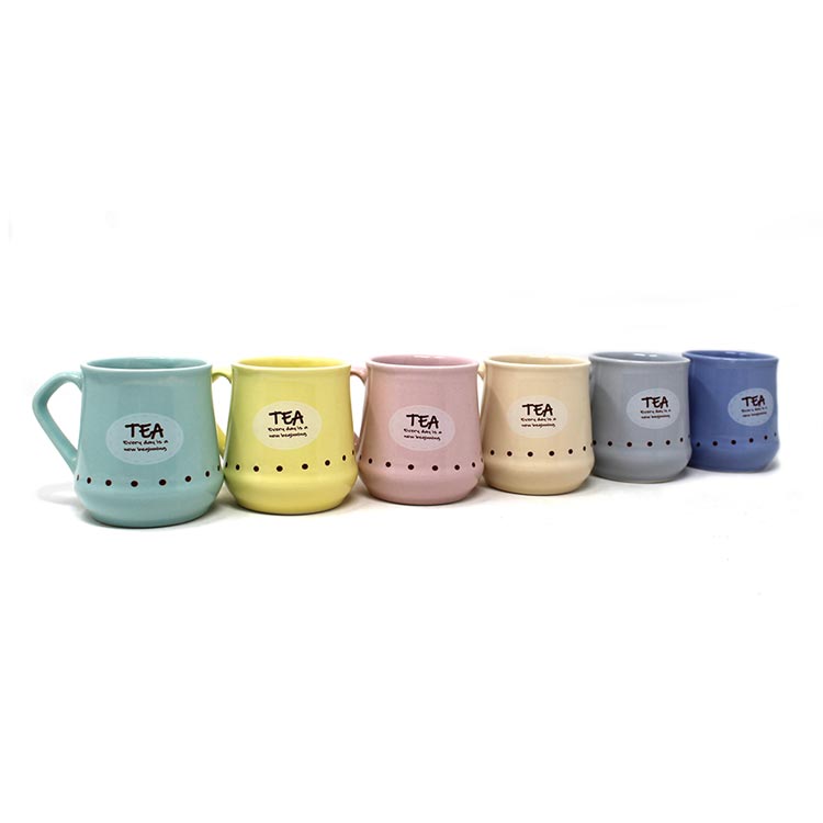 Earth Store Pastel Conical Tea Cups (Set of 6)