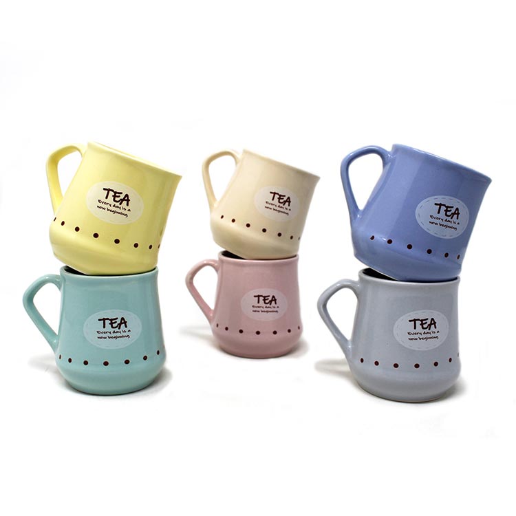 Earth Store Pastel Conical Tea Cups (Set of 6)