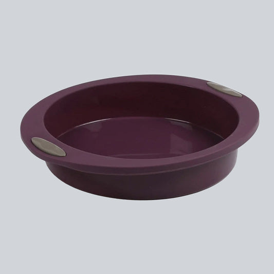 Platinum Silicone Cake Mould, Round, Purple