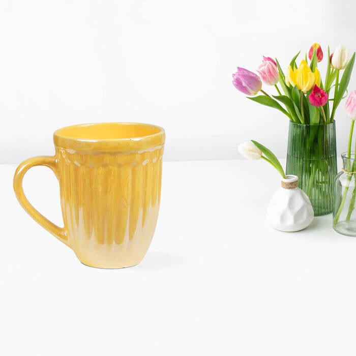 Earth Store Glam Yellow Mug - Single