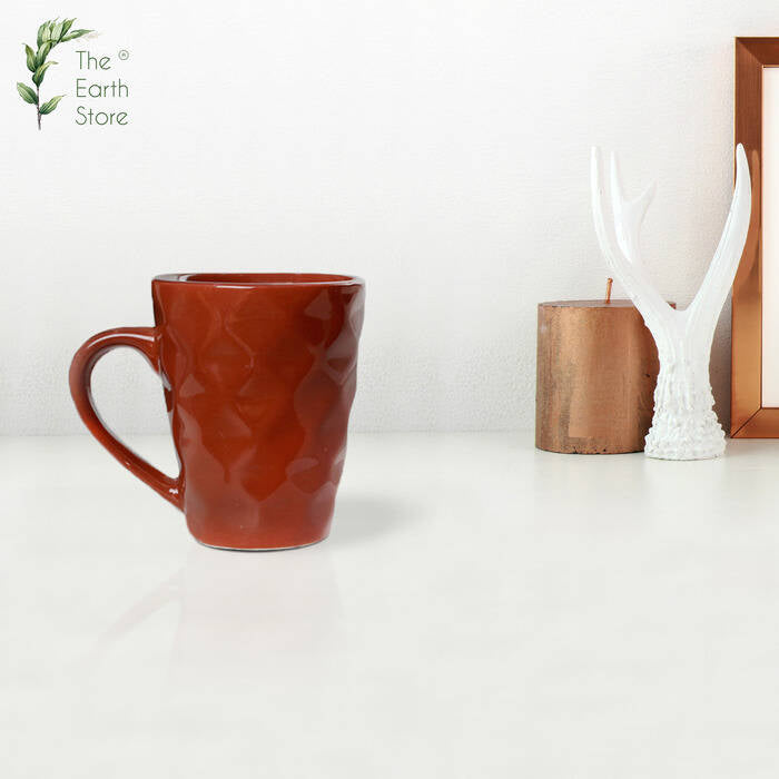 Earth Store Brown Diamond Plain Mug - Single