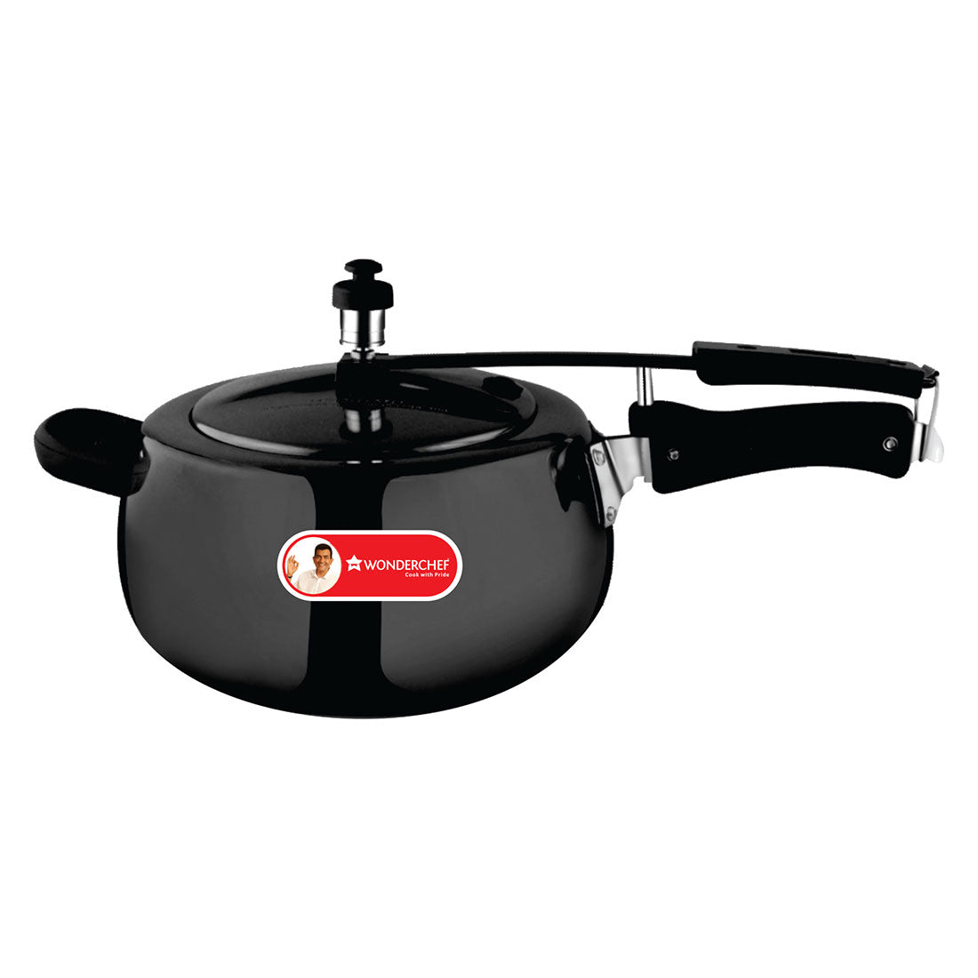 Wonderchef Taurus Black Inner Lid Pressure Cooker