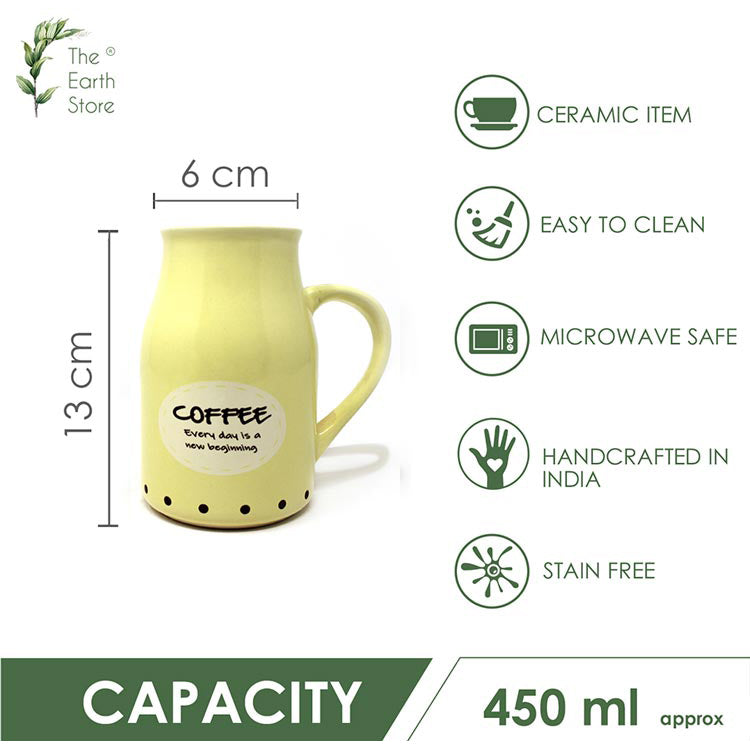 Earth Store Flask Yellow Mug - Single