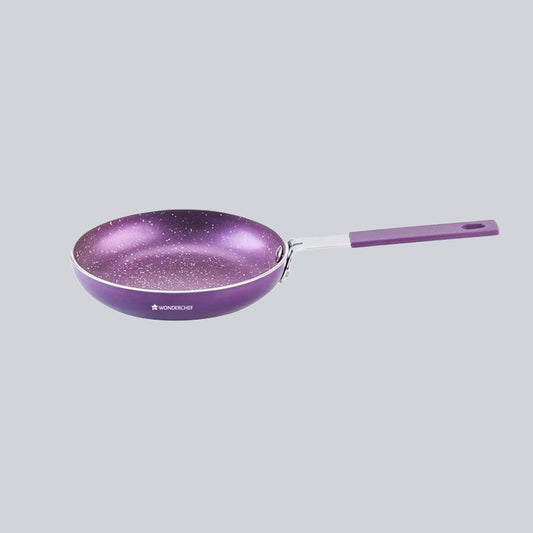 Wonderchef Orchid Mini Frying pan 14cm, Non - Stick Meta Tuff, Soft Touch Handle, Pure grade Aluminum