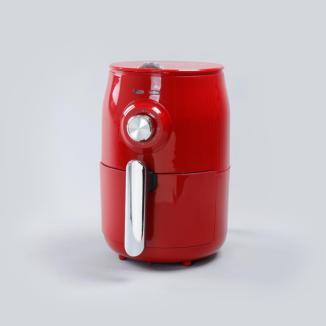 Crimson Edge Air Fryer and Royal Velvet Set Red