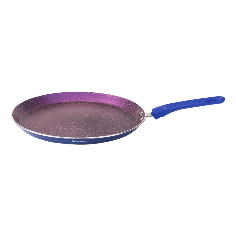 Wonderchef Blueberry Set, Meta Tuff coating, Tempered glass lid with steam vent, 2 years warranty