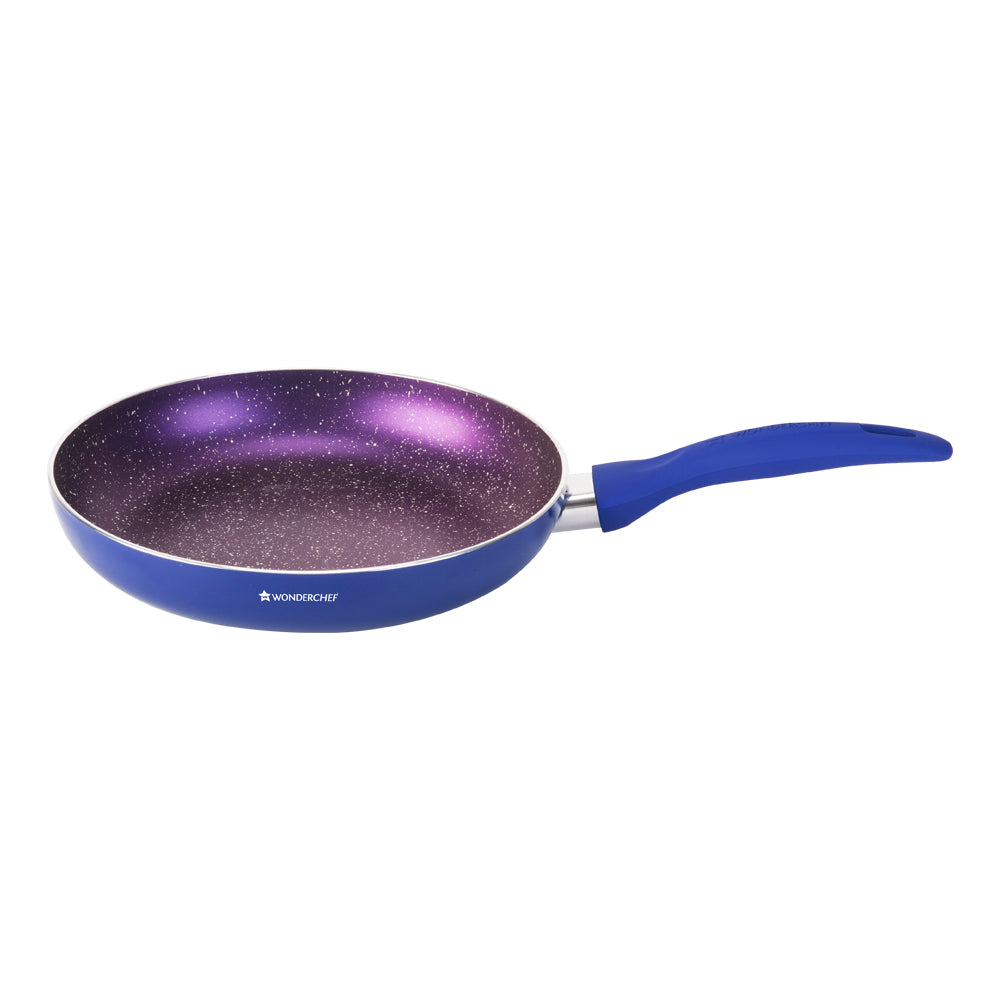 Wonderchef Blueberry Set, Meta Tuff coating, Tempered glass lid with steam vent, 2 years warranty