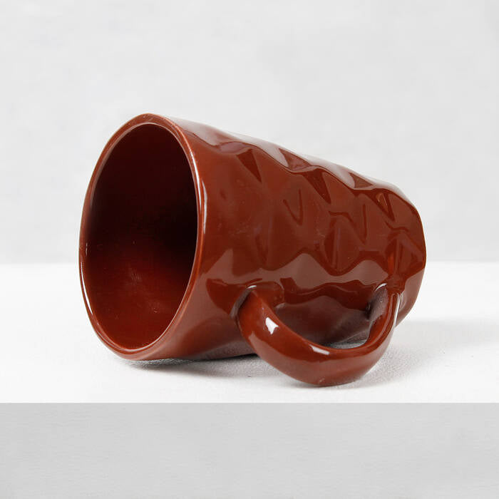 Earth Store Brown Diamond Plain Mug - Single