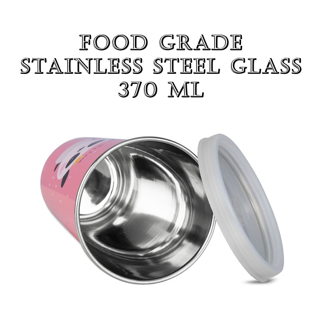 Pdd Falcon Steel Straw Glass 1 Pc Panda Pink 370 ML