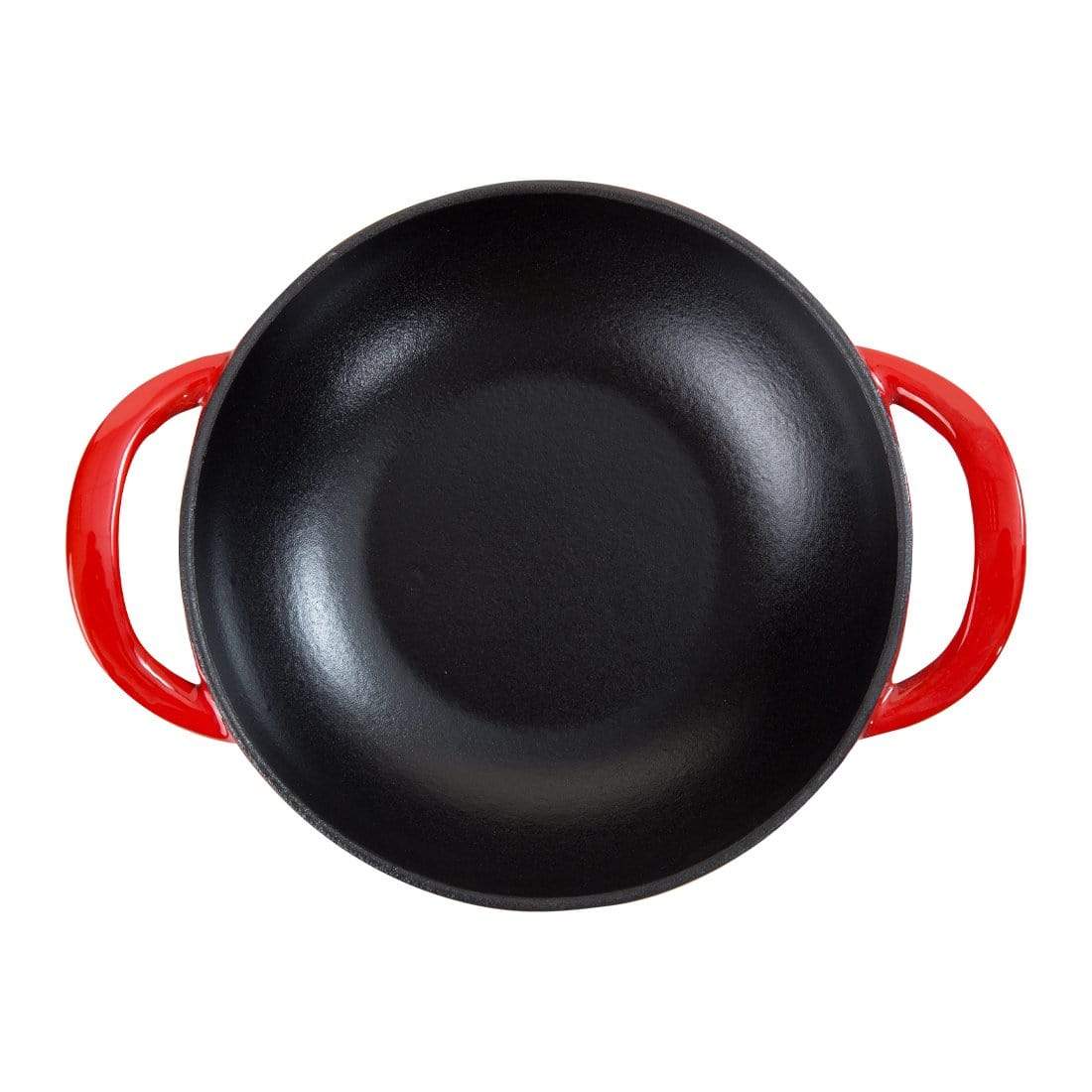 Wonderchef Cookware Wonderchef Ferro Cast-Iron 18Cm Wok - 0.6L - Red