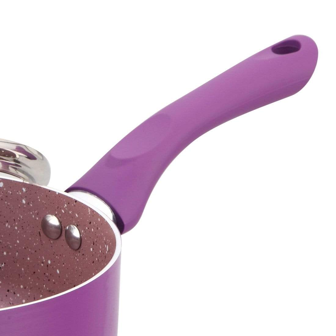 Wonderchef Cookware Wonderchef Royal Velvet Sauce Pan With Lid 16cm  (Purple)