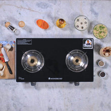 Load image into Gallery viewer, Wonderchef Cookware Wonderchef Ruby 2 Burner Glass Cooktop