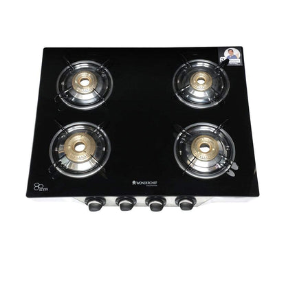 Wonderchef Cookware Wonderchef Ruby Glass Cooktop (4 Burner)