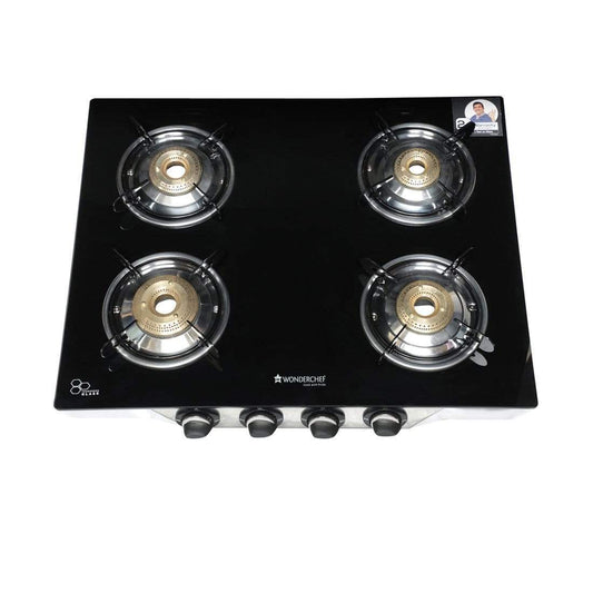 Wonderchef Cookware Wonderchef Ruby Glass Cooktop (4 Burner)