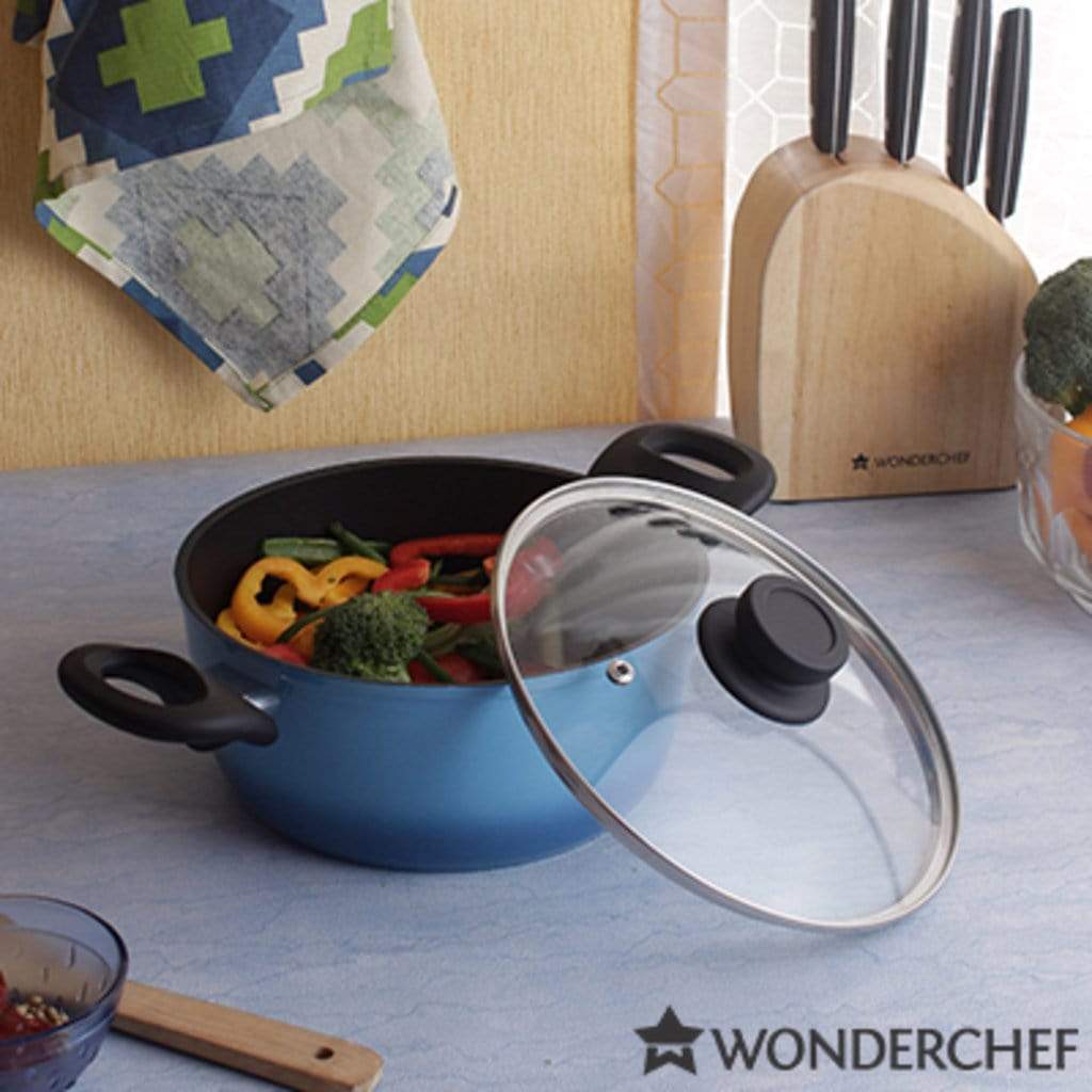 Wonderchef Cookware Wonderchef Sapphire Forged 20Cm Casserole With Lid