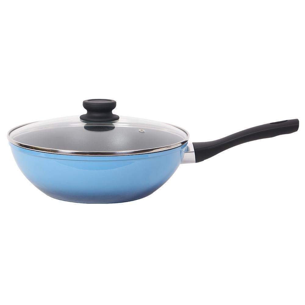 Wonderchef Cookware Wonderchef Sapphire Forged 28Cm Wok With Lid