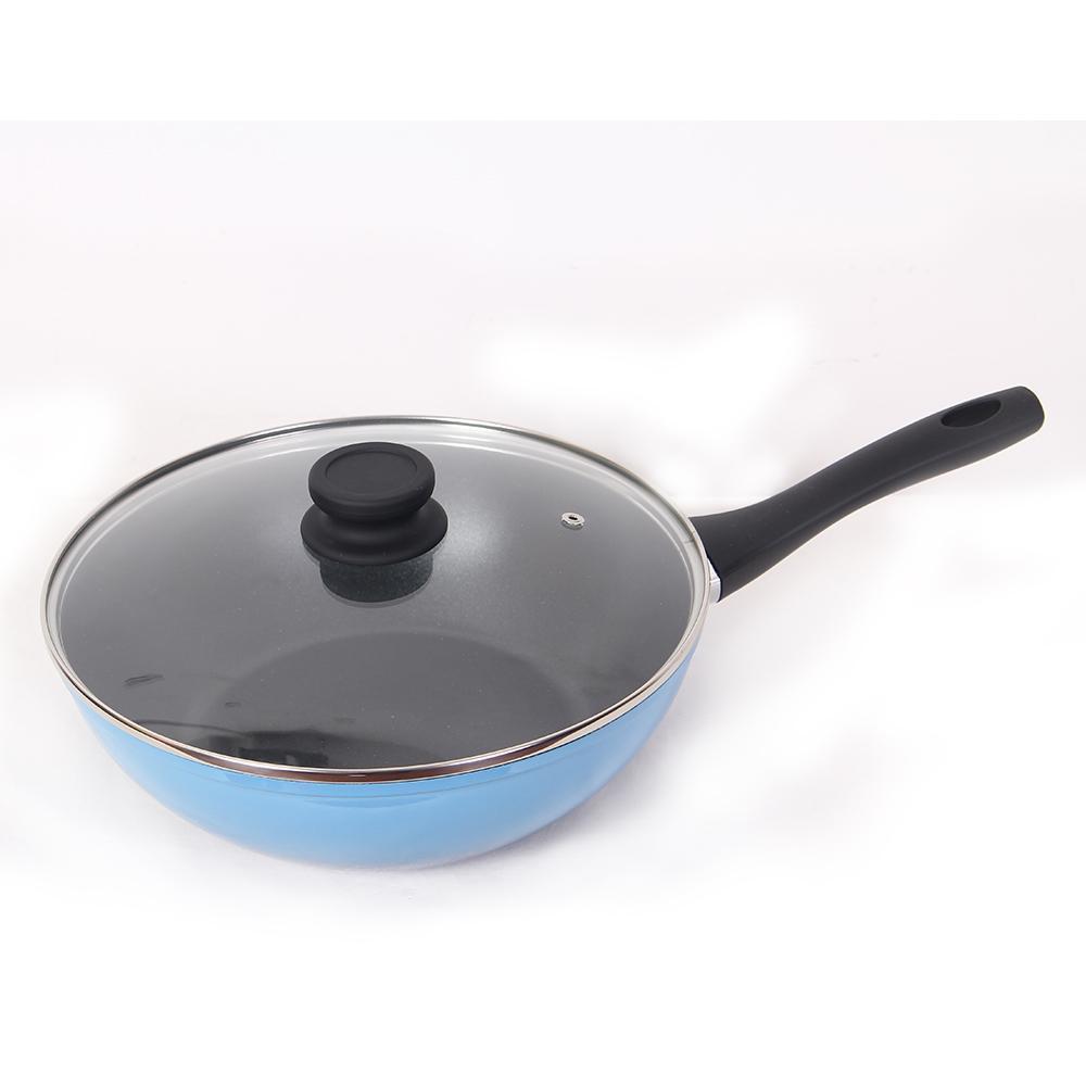 Wonderchef Cookware Wonderchef Sapphire Forged 28Cm Wok With Lid