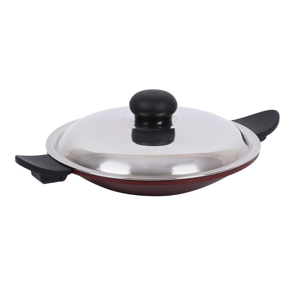 Wonderchef Cookware Wonderchef Terra Die Cast Appachetty With Steel Lid - 20Cm