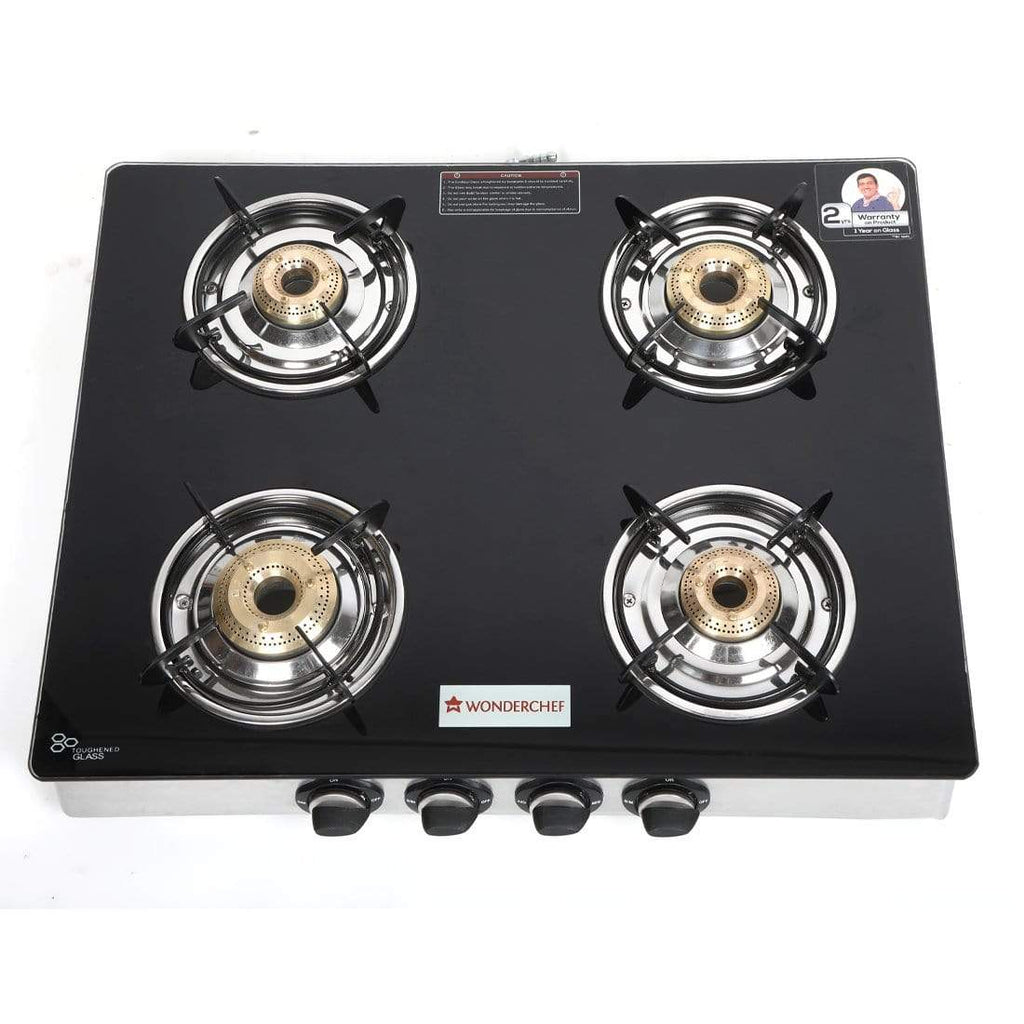 Wonderchef Cookware Wonderchef Zest 4 Burner Glass Cooktop