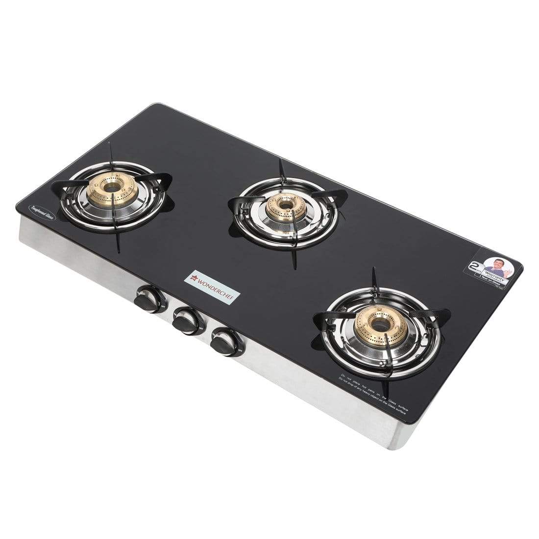 Wonderchef Cookware Wonderchef Zest Glass Cooktop 3 Burner