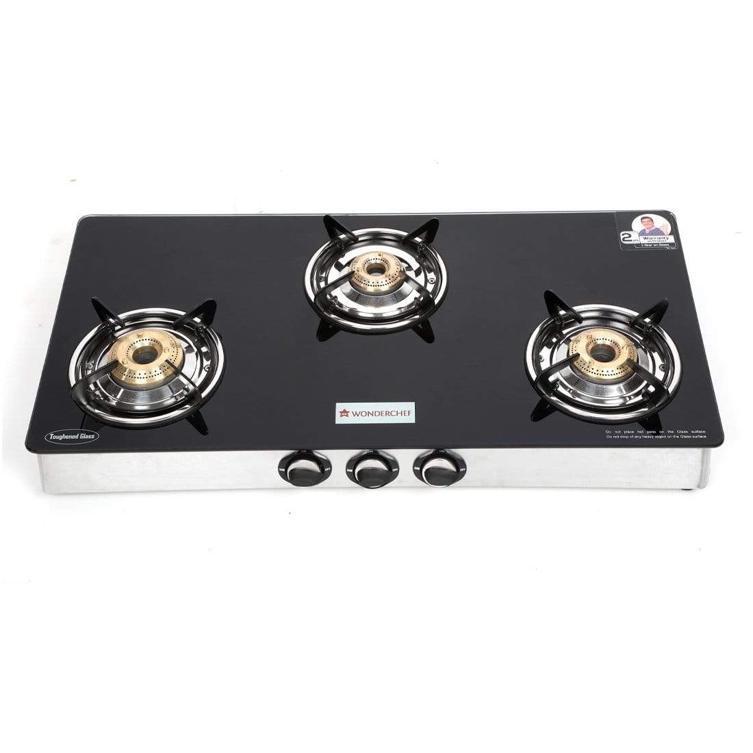 Wonderchef Cookware Wonderchef Zest Glass Cooktop 3 Burner