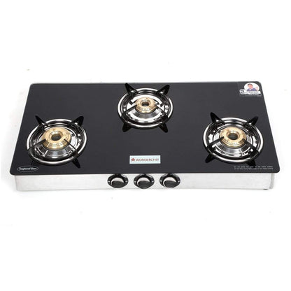 Wonderchef Cookware Wonderchef Zest Glass Cooktop 3 Burner