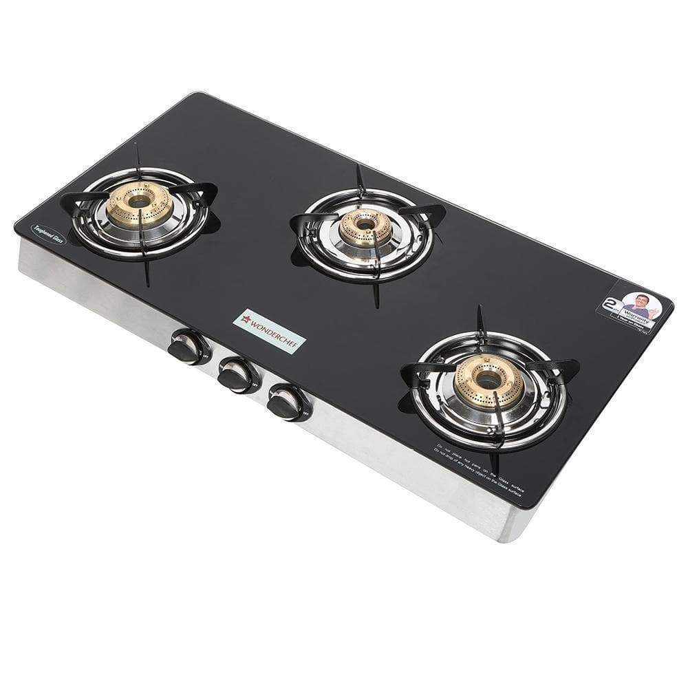 Wonderchef Cookware Wonderchef Zest Glass Cooktop 3 Burner