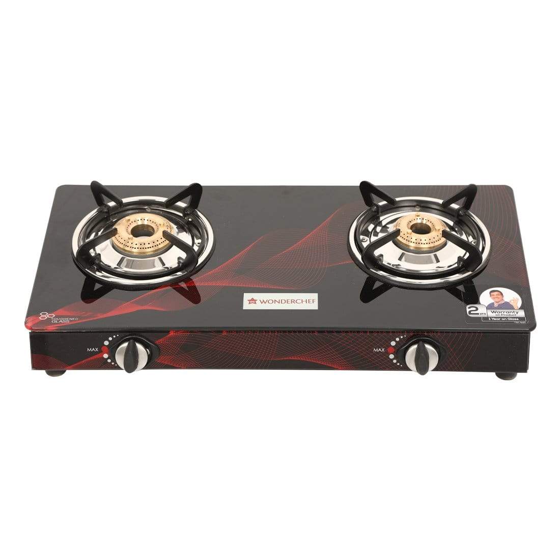 Wonderchef Cookware Wonderchef Zing 2 Burner Glass Cooktop