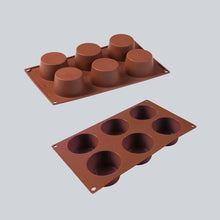 Load image into Gallery viewer, Pavoni Platinum silicon Muffin 6 Portions Mould