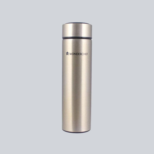 Nutri-Bot, 480ml, Double Wall Stainless Steel Vacuum Insulated Hot and Cold Flask, Steel Micro-filter, Spill & Leak Proof, 2 Years Warranty