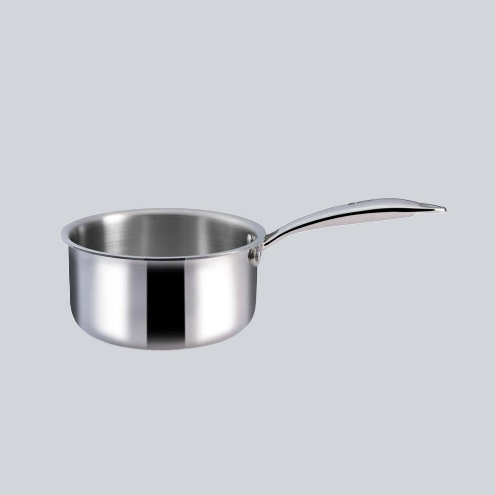 Nigella 3-ply Stainless Steel Sauce Pan, Die-cast Handle, Compatible on Induction -16cm, 1.5L, 2.6mm, 10 Years Warranty