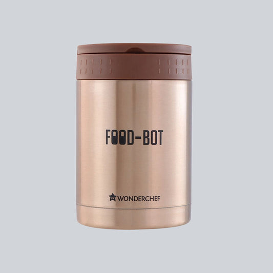 Food Bot, 500ml, Stainless Steel Vacuum Insulated, Spill & Leak Proof