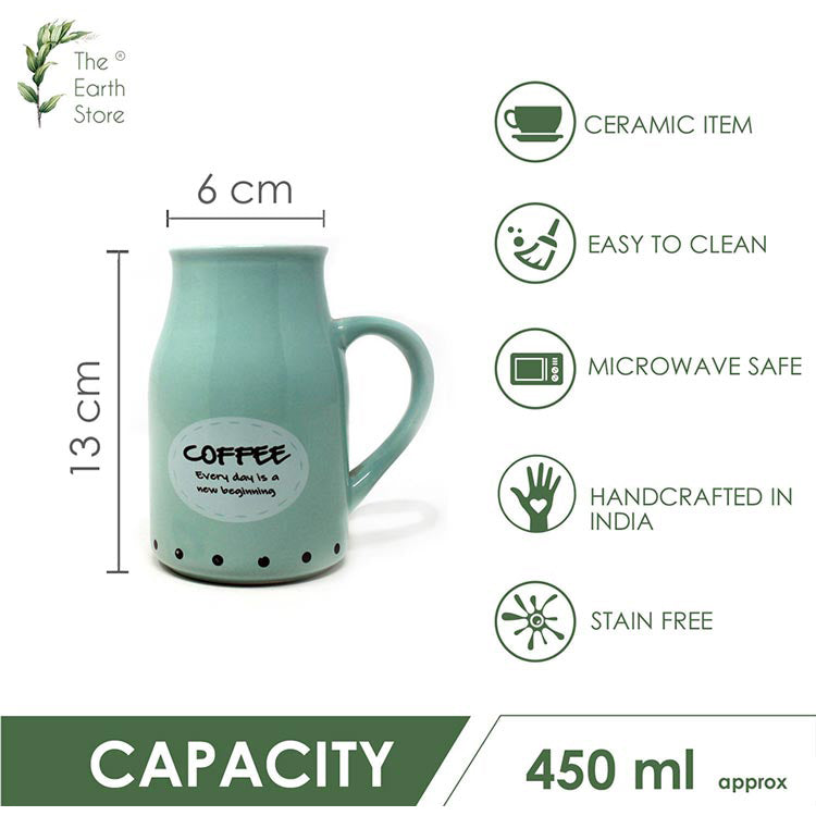 Earth Store Sea Green Flask Mug - Single