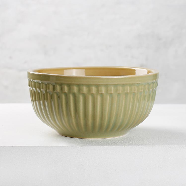 Earth Store Studio Pottery Green Bowl Set (Set of 2)