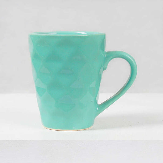 Earth Store Diamond Plain Green Mug - Single