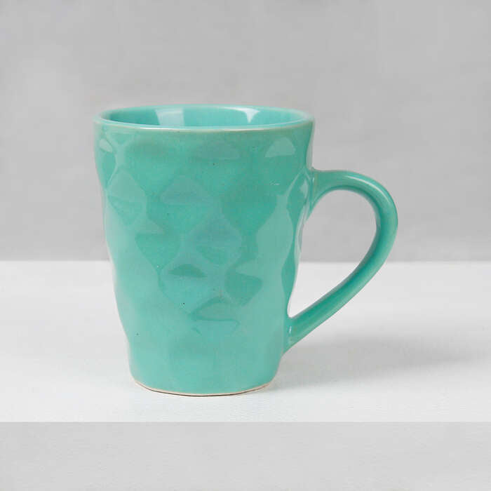 Earth Store Diamond Plain Green Mug - Single