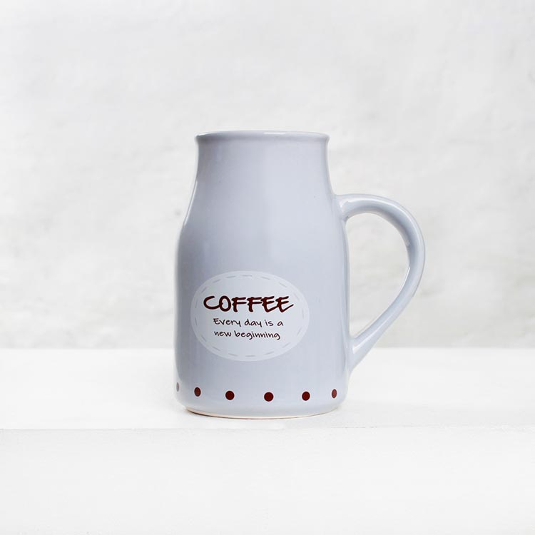 Earth Store Grey Flask Mug - Single