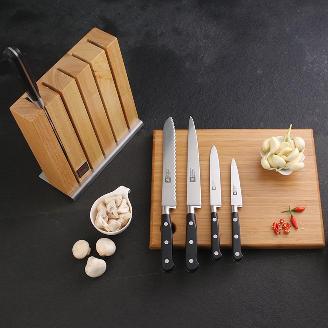 Sabateir Trompette 5 Pc Knife Block Set