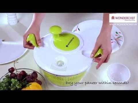 Wonderchef Kitchen Accessories Wonderchef Vegetable Cleaner And Salad Spinner