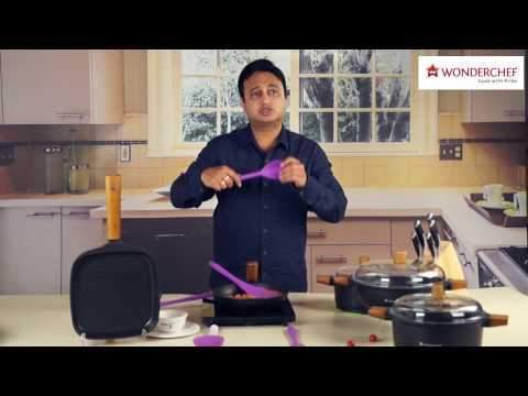 Wonderchef Kitchen Accessories Wonderchef Waterstone Black Silicone Solid Spatula