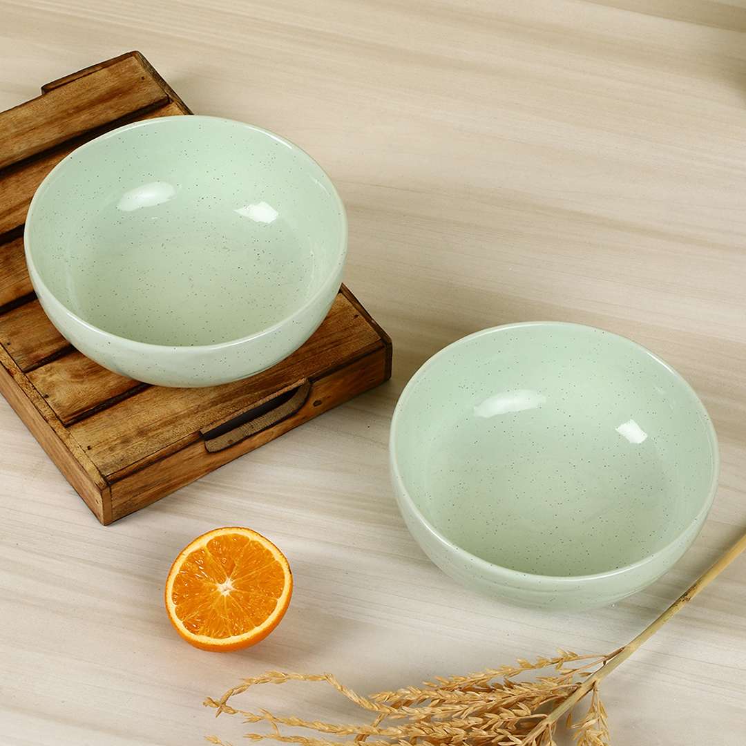 Amalfiee Handmade Large 8" Lemon Grass Serving Bowl