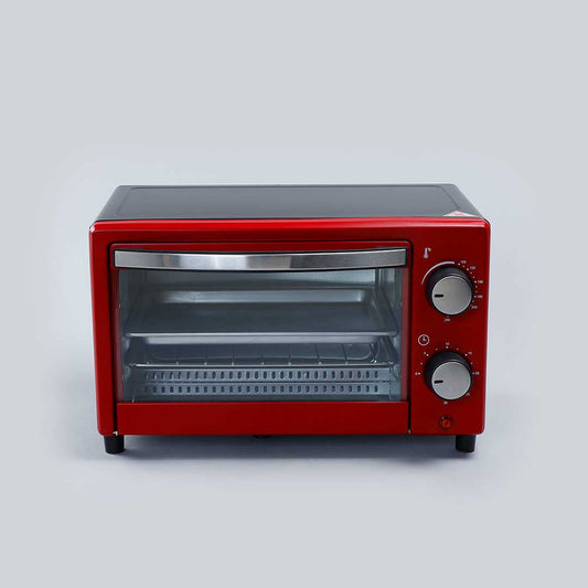 Oven Toaster Griller (OTG) Crimson Edge - 9 Litres - with Auto-shut Off, Heat-resistant Tempered Glass, Multi-stage Heat Selection, 2 Years Warranty, 650W, Red