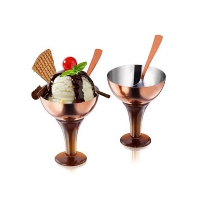 Sanjeev Kapoor Premium Stainless Steel Ice Cream Bowl Set - set of 4 pcs